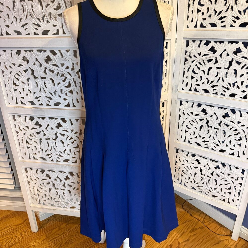 NWT Banana Republic Mythic Blue Fit & Flare Dress Sz 14